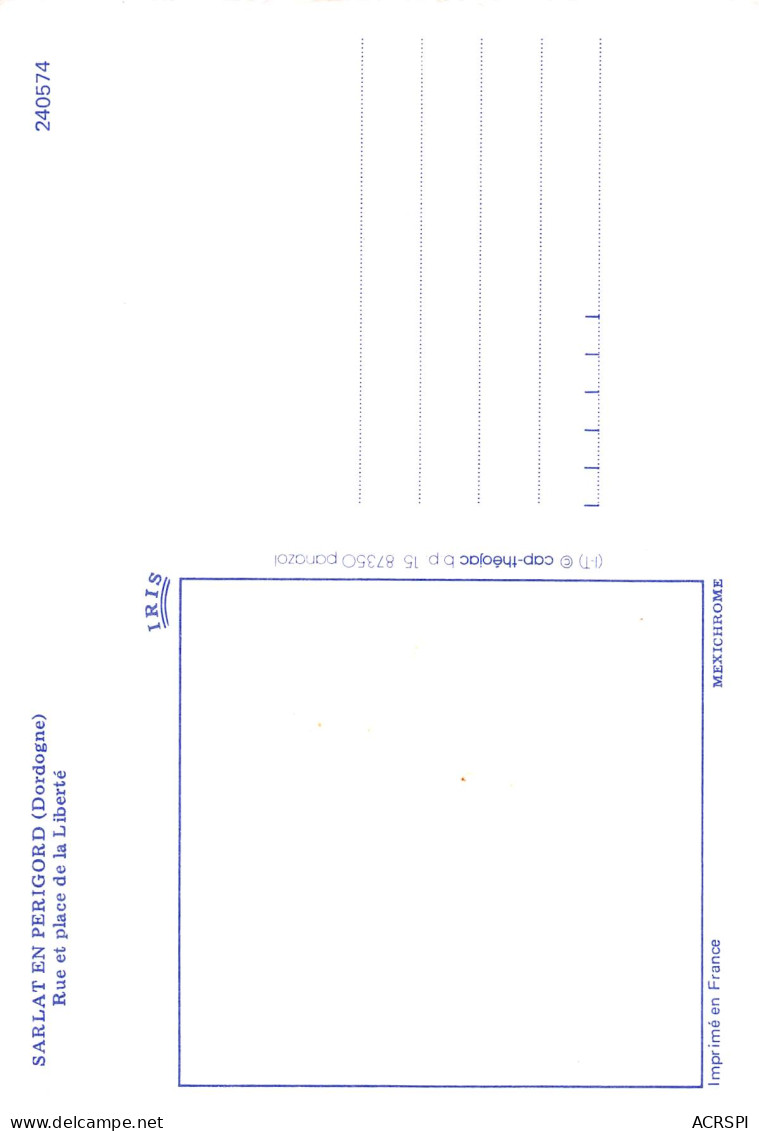 SARLAT  Rue Et Place De La Liberte     20  (scan Recto Verso)MG2829 - Sarlat La Caneda
