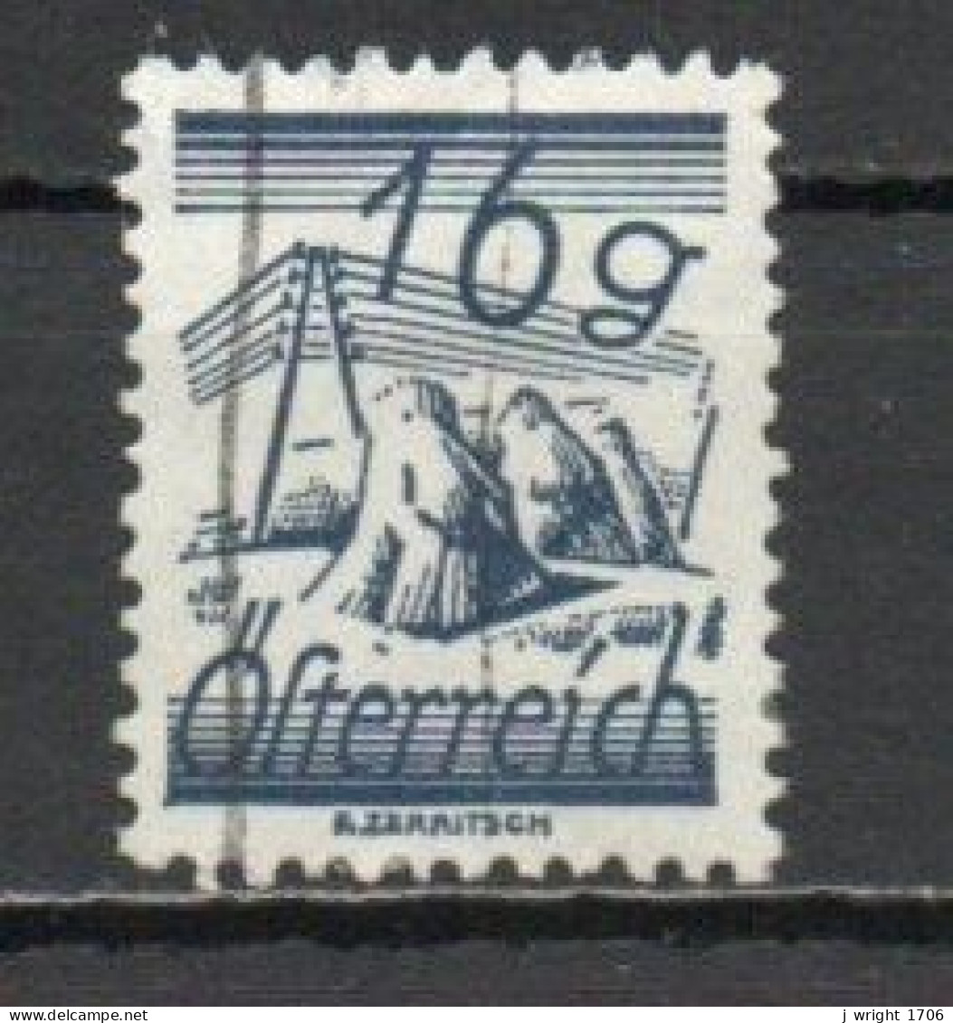Austria, 1925, Telegraph Wires, 16g, USED - Oblitérés