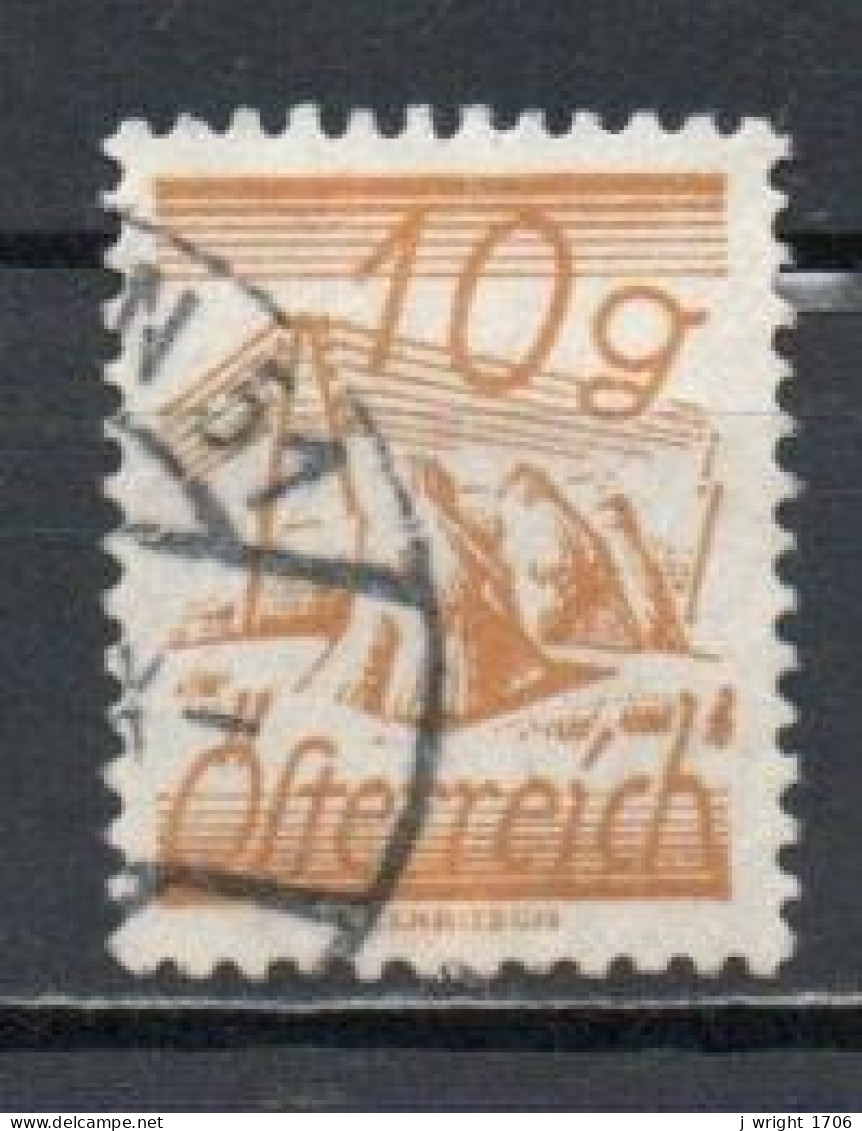 Austria, 1925, Telegraph Wires, 10g, USED - Usados