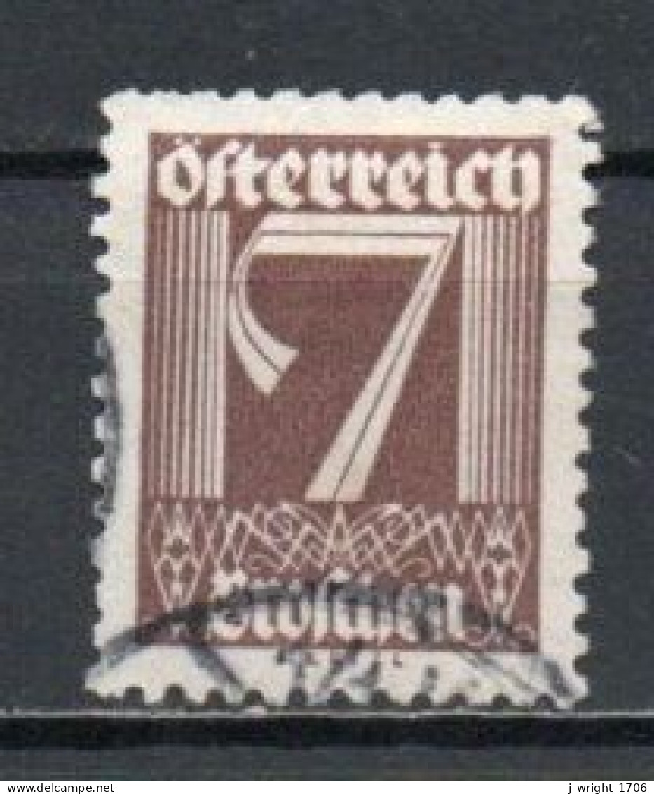 Austria, 1925, Numeral, 7g, USED - Usados