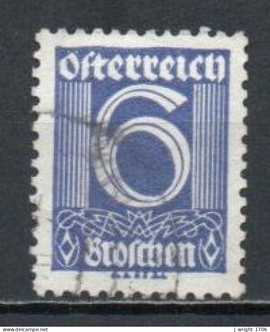 Austria, 1925, Numeral, 6g, USED - Usados