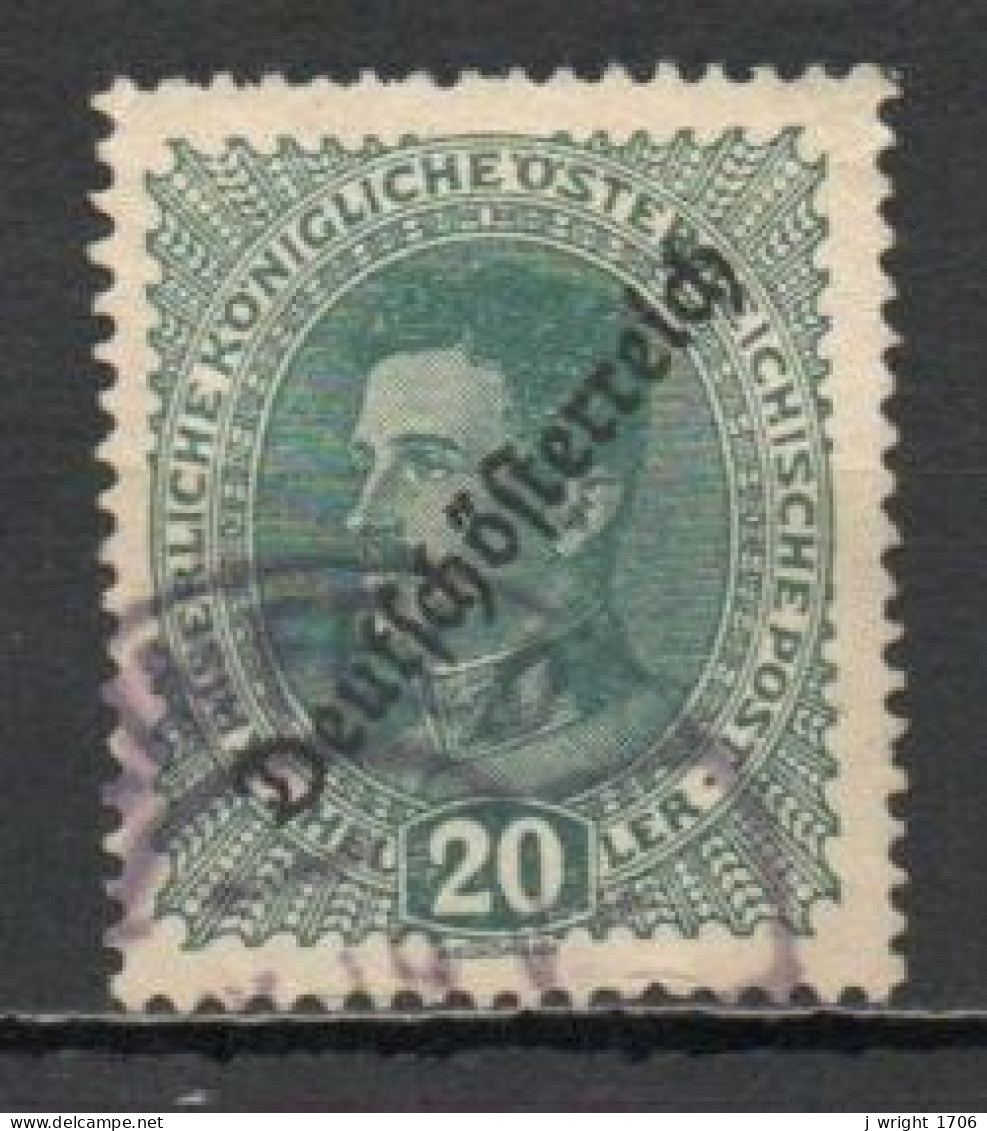 Austria, 1918, Deutschösterreich Overprint, 20h, USED - Used Stamps
