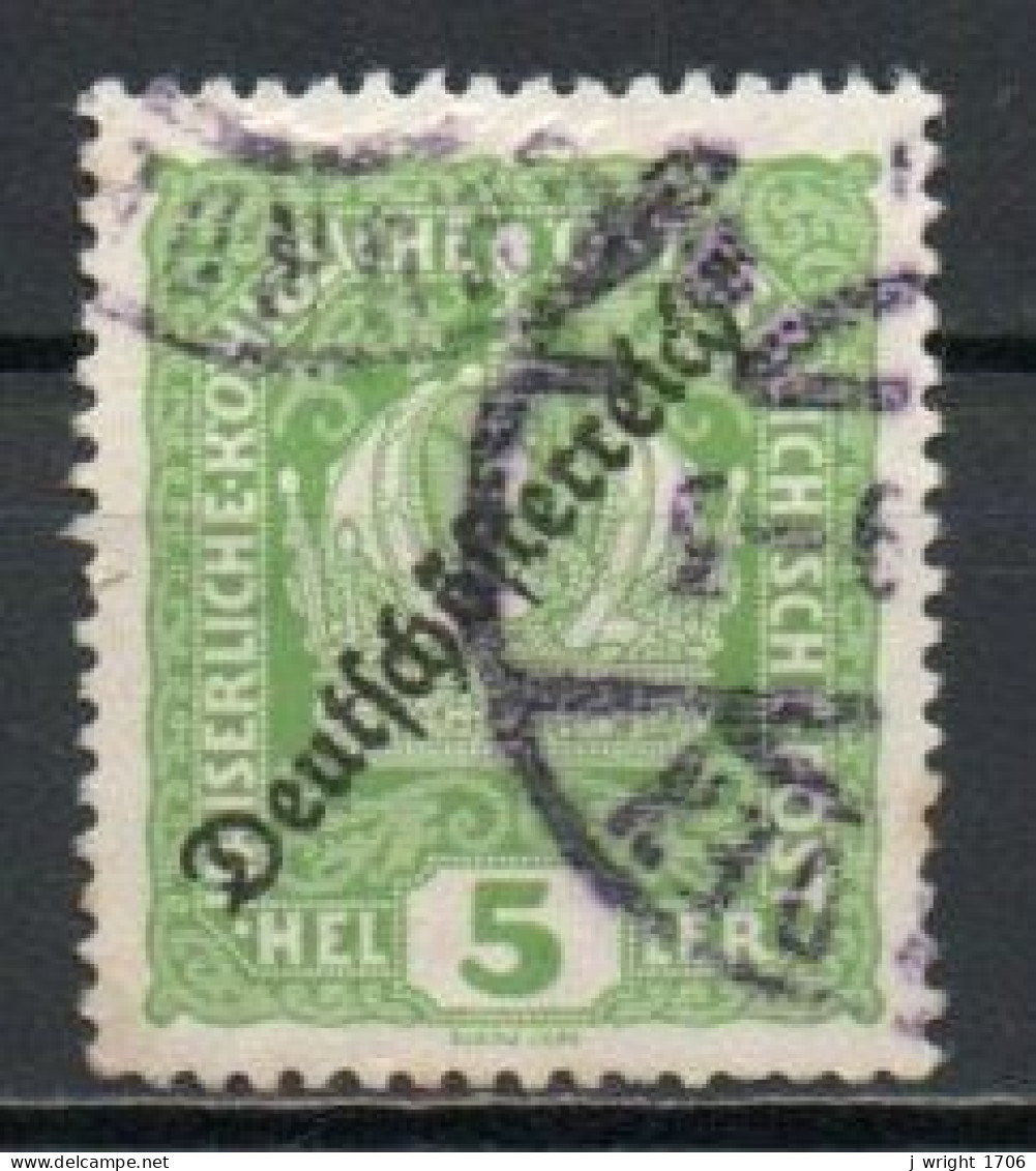 Austria, 1918, Deutschösterreich Overprint, 5h, USED - Used Stamps