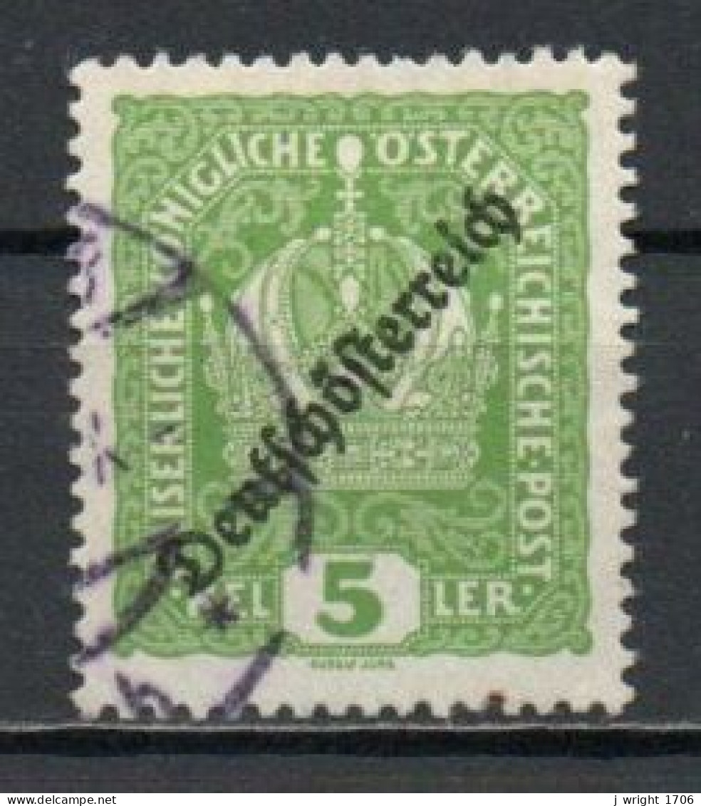 Austria, 1918, Deutschösterreich Overprint, 5h, USED - Used Stamps