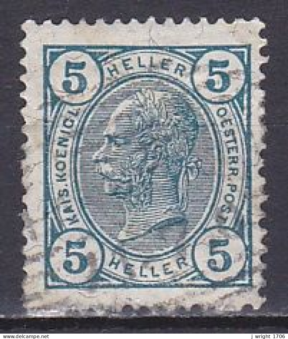 Austria, 1904, Emperor Franz Joseph/Varnish Bars, 5h, USED - Used Stamps