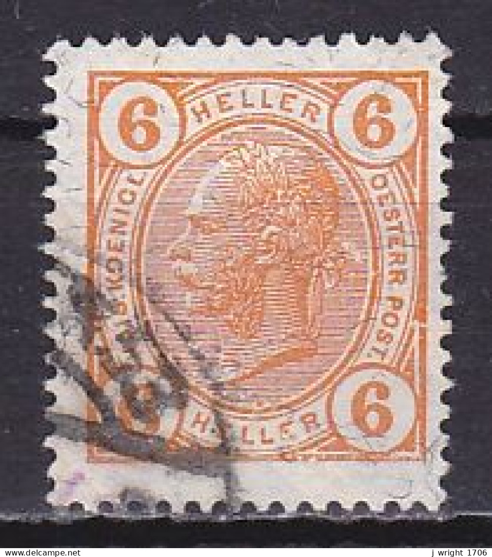 Austria, 1904, Emperor Franz Joseph/Varnish Bars, 6h, USED - Gebruikt