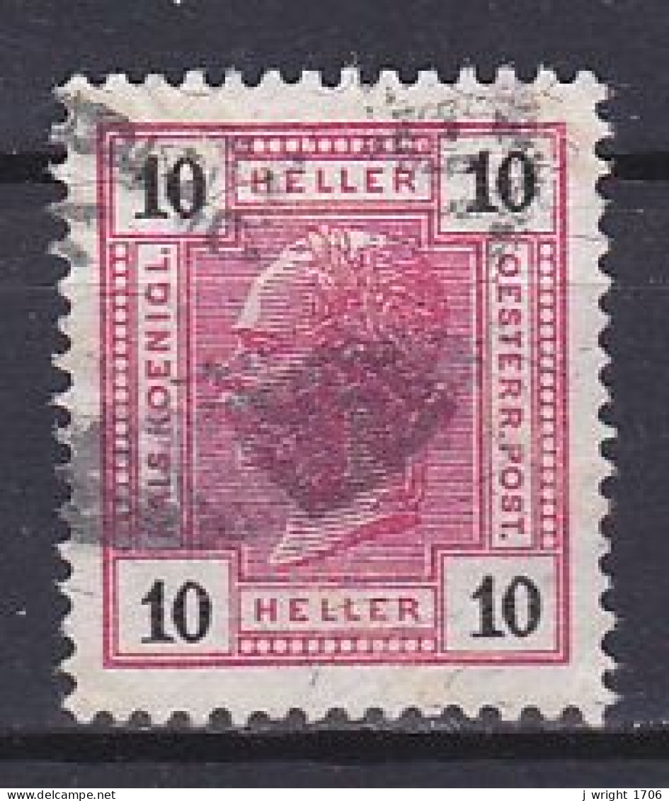 Austria, 1901, Emperor Franz Joseph/Varnish Bars, 10h, USED - Used Stamps