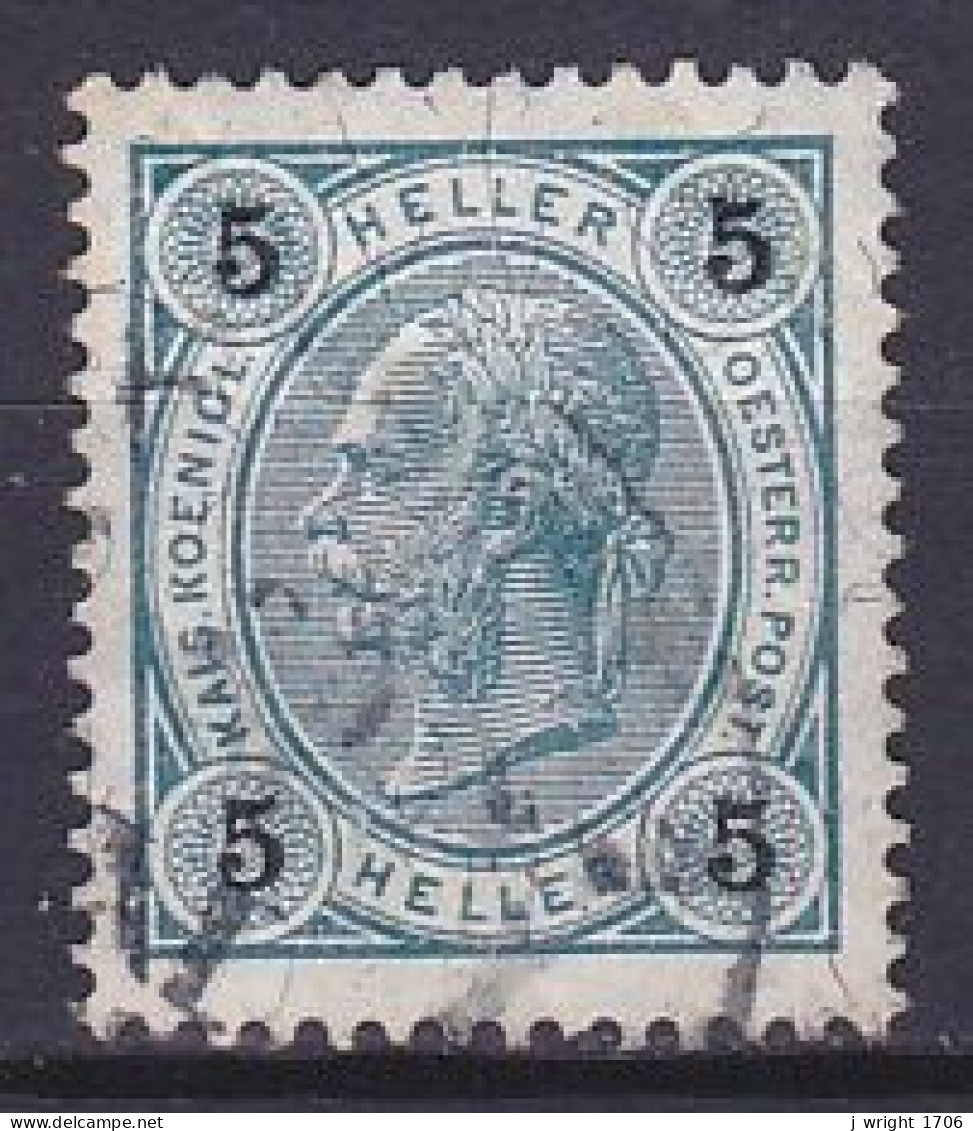 Austria, 1901, Emperor Franz Joseph/Varnish Bars, 5h, USED - Used Stamps