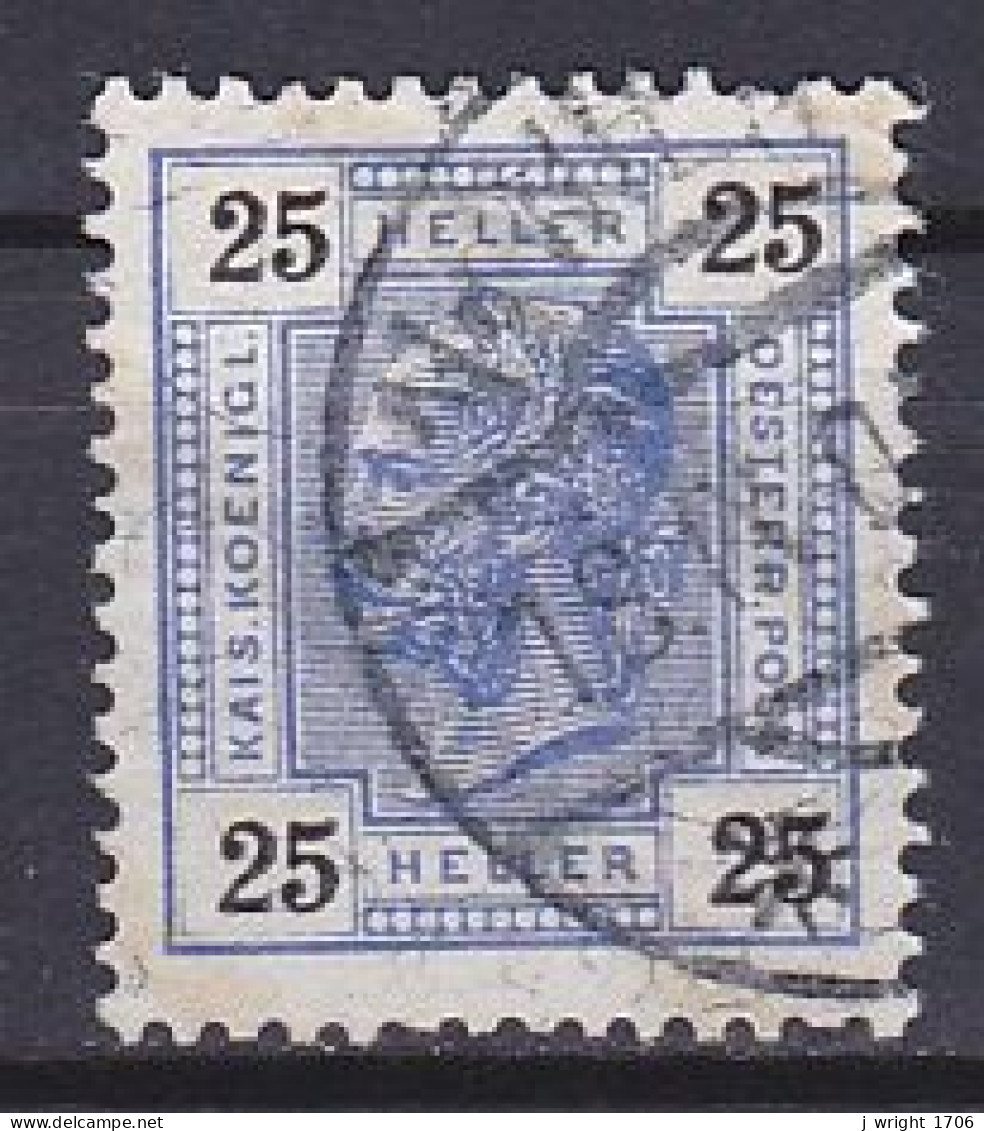 Austria, 1901, Emperor Franz Joseph/Varnish Bars, 25h, USED - Used Stamps