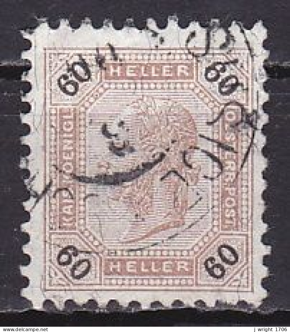 Austria, 1899, Emperor Franz Joseph, 60h, USED - Gebraucht