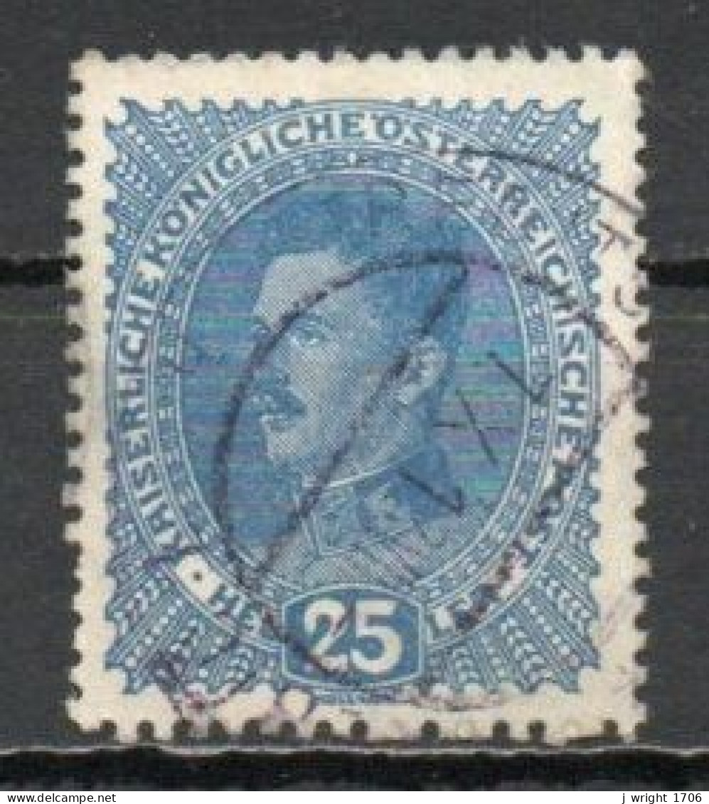 Austria, 1917, Emperor Karl I, 25h, USED - Used Stamps