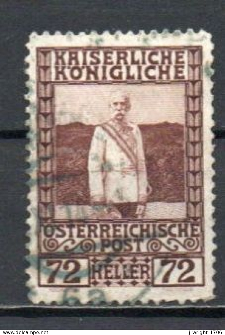 Austria, 1913, Emperor Franz Joseph Military Uniform, 72h, USED - Used Stamps
