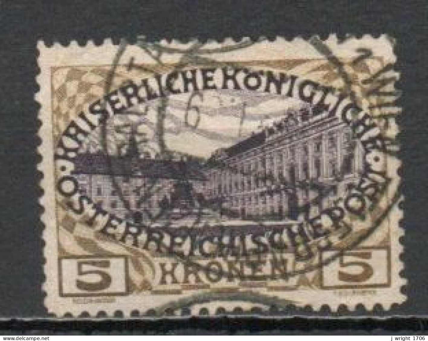 Austria, 1908, Vienna Hofburg, 5kr, USED - Used Stamps