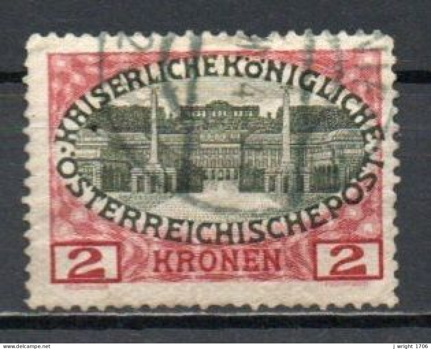 Austria, 1908, Schönbrunn Palace, 2kr, USED - Gebraucht