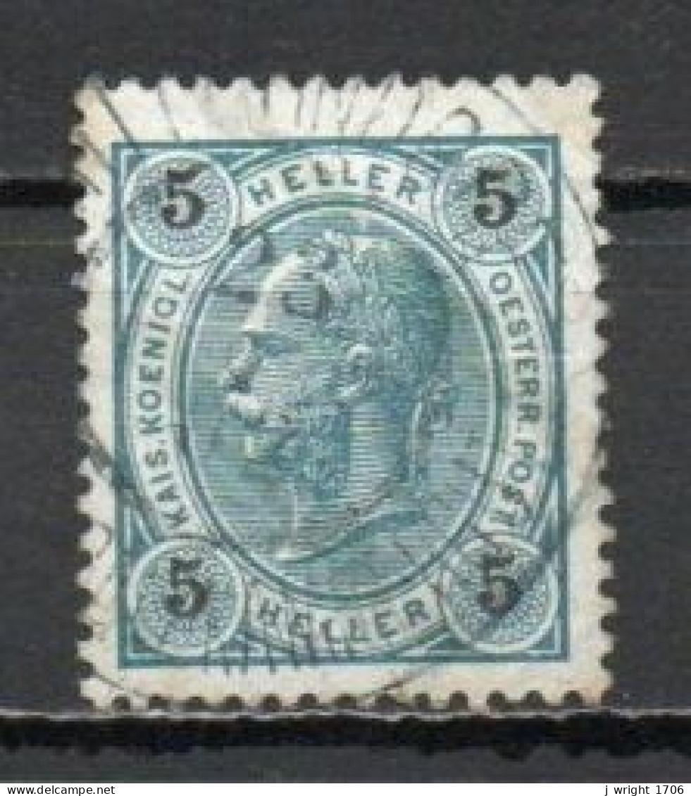 Austria, 1901, Emperor Franz Joseph/Varnish Bars, 5h, USED - Used Stamps