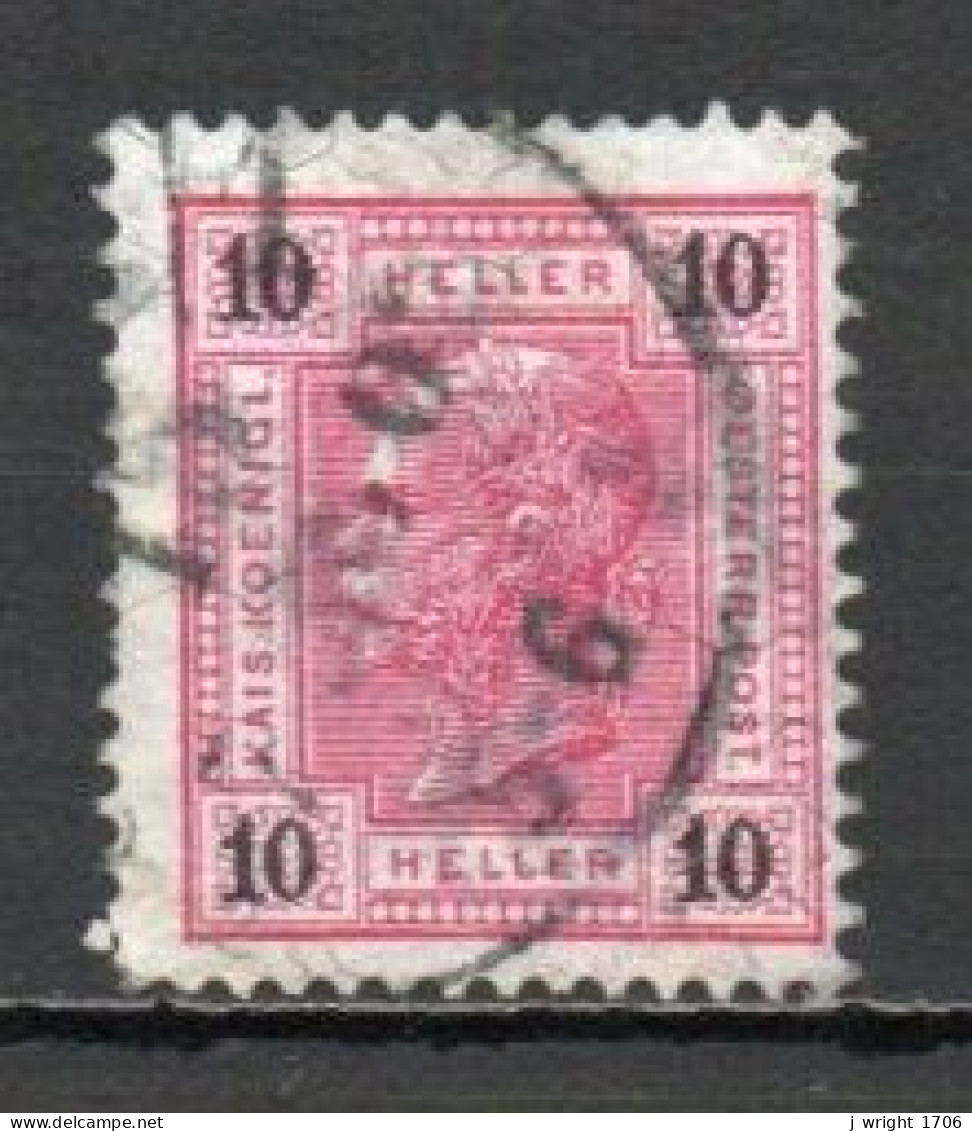 Austria, 1901, Emperor Franz Joseph/Varnish Bars, 10h, USED - Gebraucht