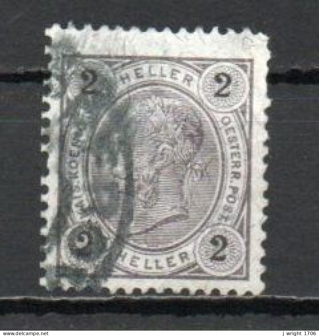 Austria, 1901, Emperor Franz Joseph/Varnish Bars, 2h, USED - Used Stamps