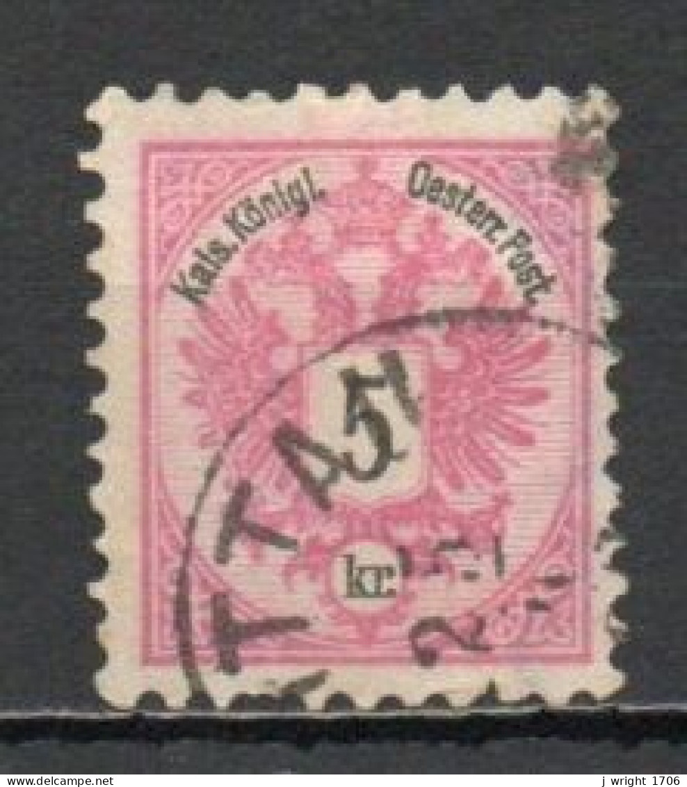 Austria, 1883, Coat Of Arms, 5kr, USED - Used Stamps