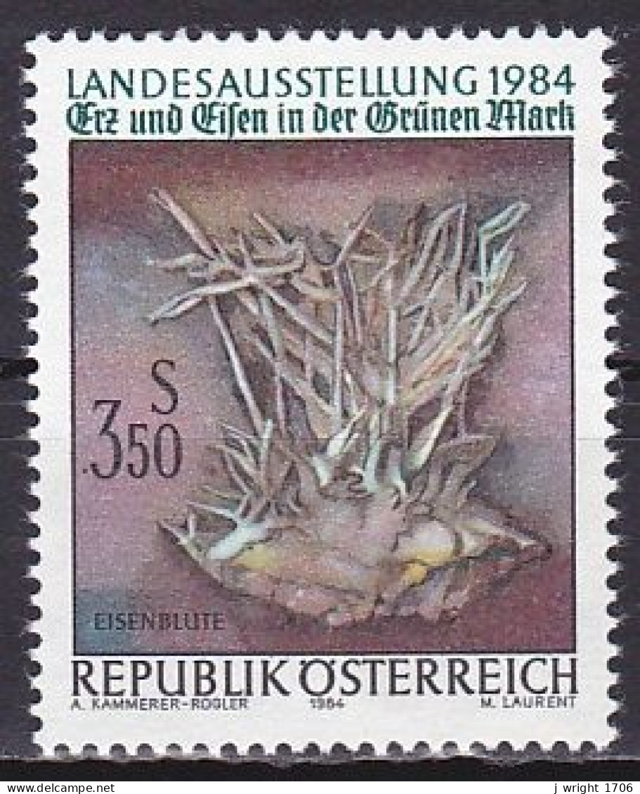 Austria, 1984, Ore & Iron Provincial Exhib, 3.50s, MNH - Neufs