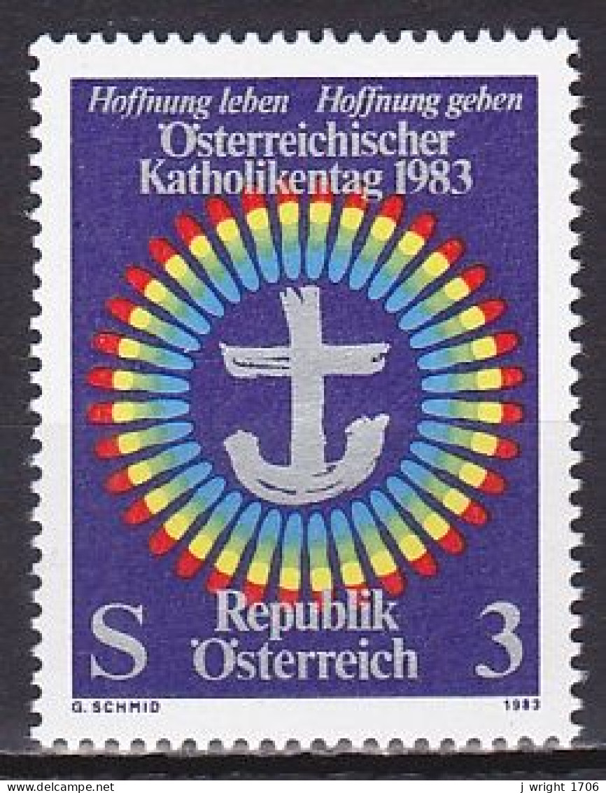 Austria, 1983, Catholics Day, 3s, MNH - Nuovi