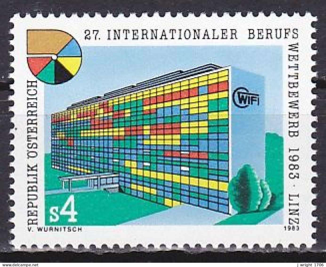 Austria, 1983, Linz Chamber Of Commerce Professional Competition, 4s, MNH - Unused Stamps