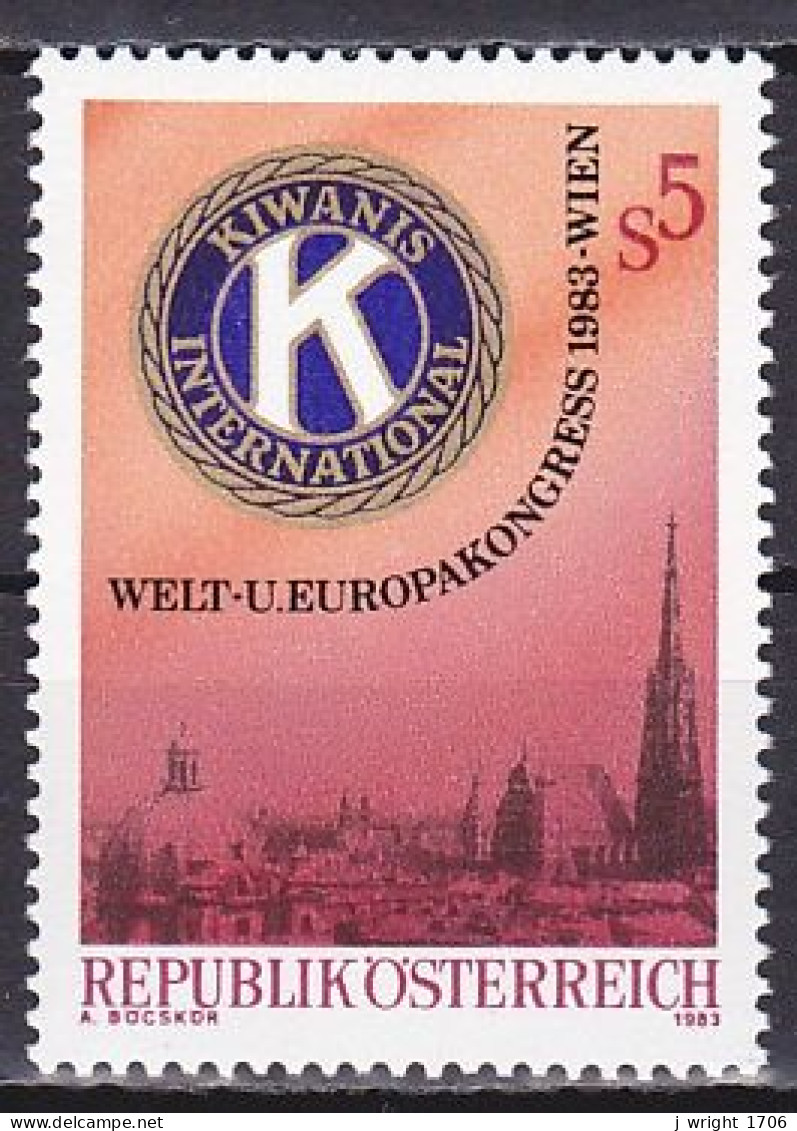 Austria, 1983, Kiwanis International World & European Cong, 5s, MNH - Neufs