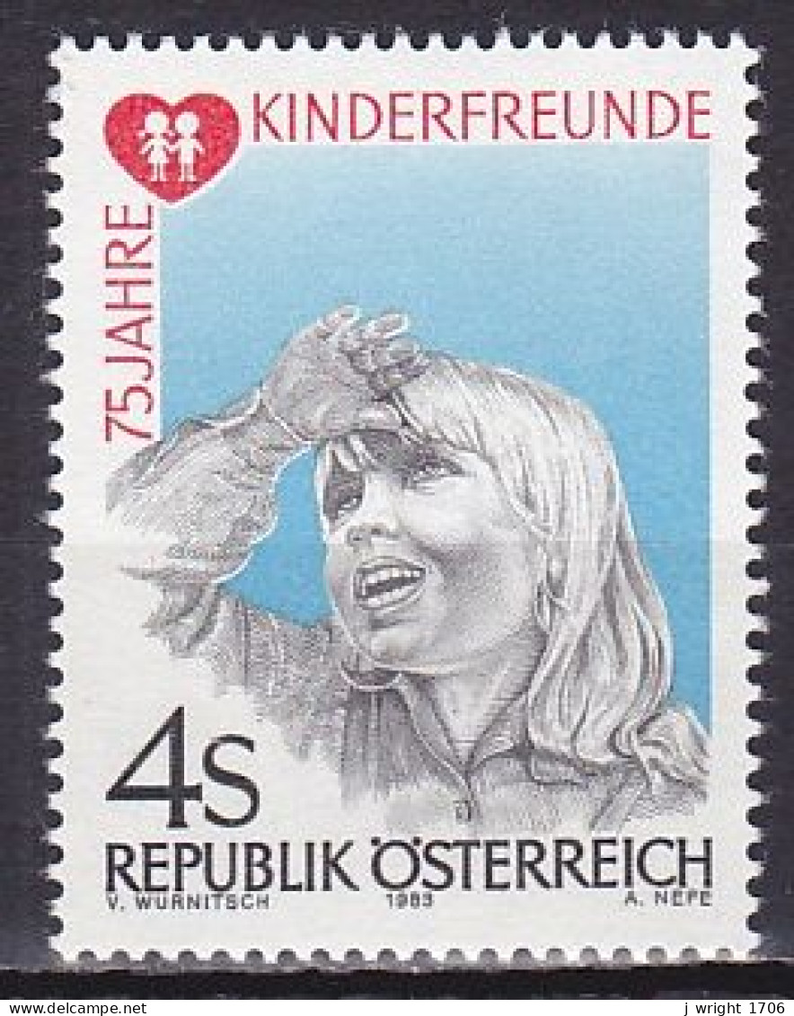 Austria, 1983, Children's Friends 75th Anniv, 4s, MNH - Ungebraucht