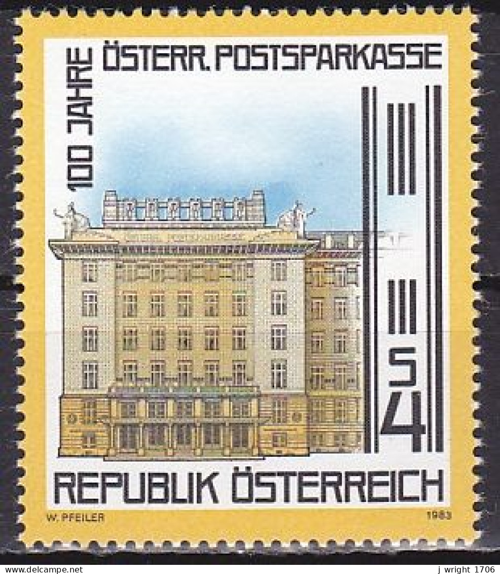 Austria, 1983, Postal Savings Bank Centenary, 4s, MNH - Neufs