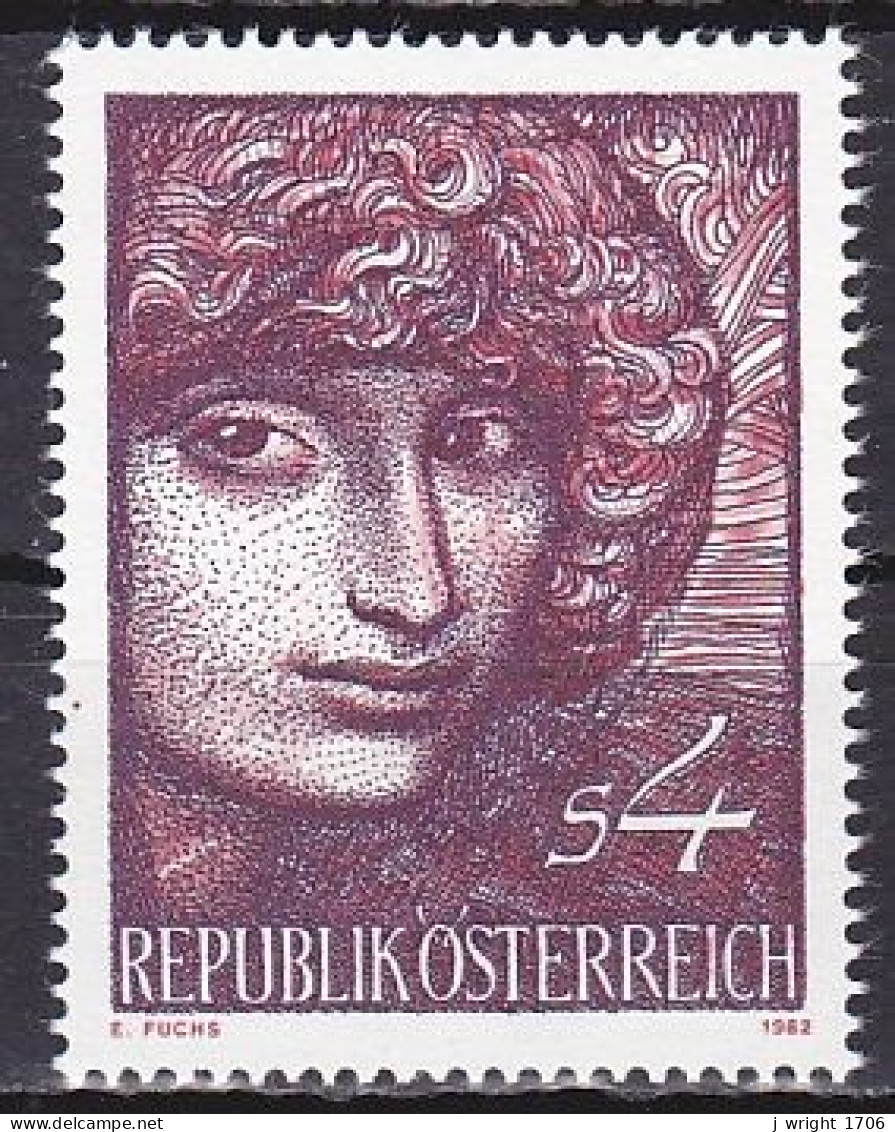 Austria, 1982, Modern Art/Portrait Of A Girl, 4s, MNH - Unused Stamps