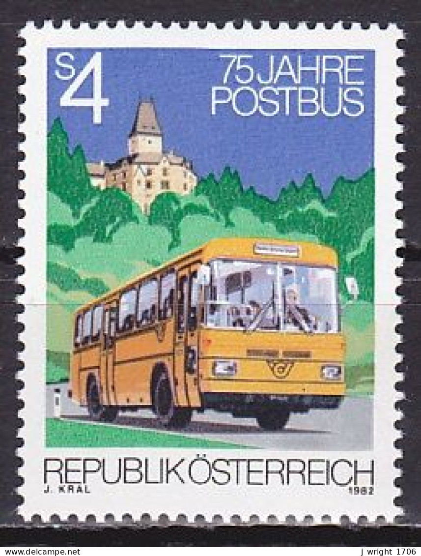 Austria, 1982, Post Bus Service 75th Anniv, 4s, MNH - Nuovi