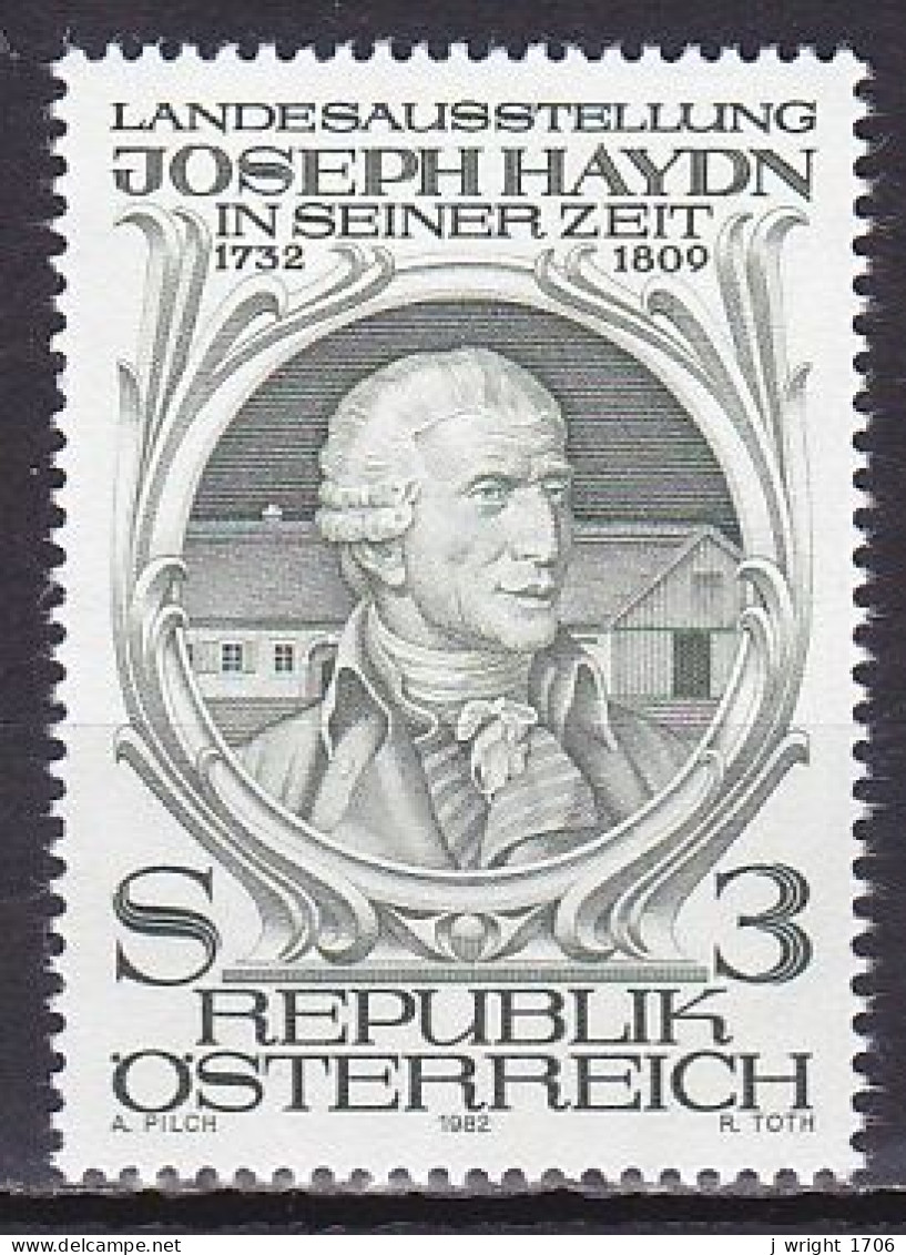 Austria, 1982, Haydn And His Time Exhib, 3s, MNH - Ungebraucht