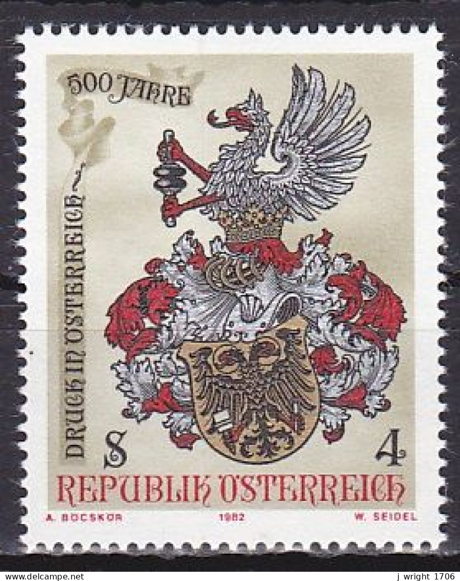 Austria, 1982, Printing In Austria 500th Anniv, 4s, MNH - Unused Stamps