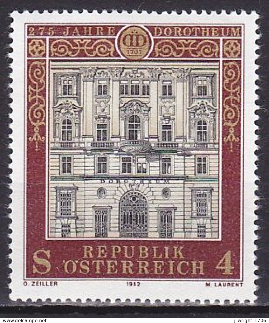 Austria, 1982, Dorotheum 275th Anniv, 4s, MNH - Unused Stamps