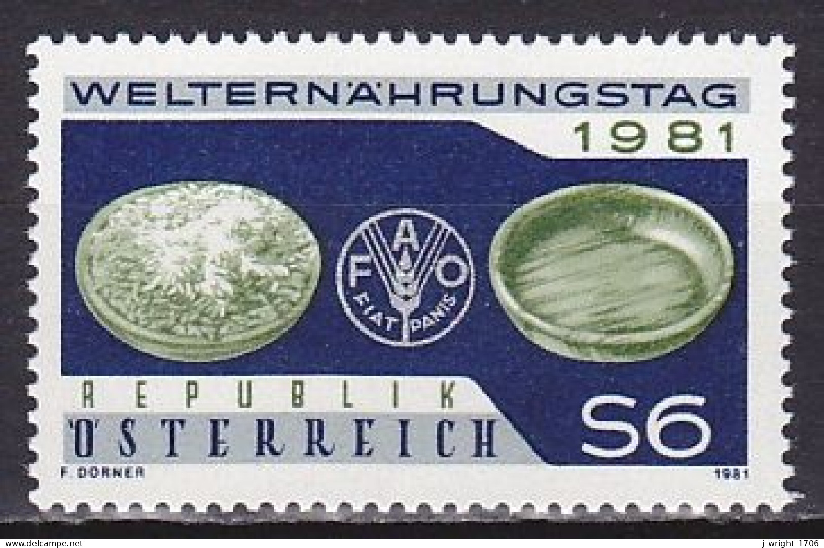 Austria, 1981, World Food Day, 6s, MNH - Ungebraucht