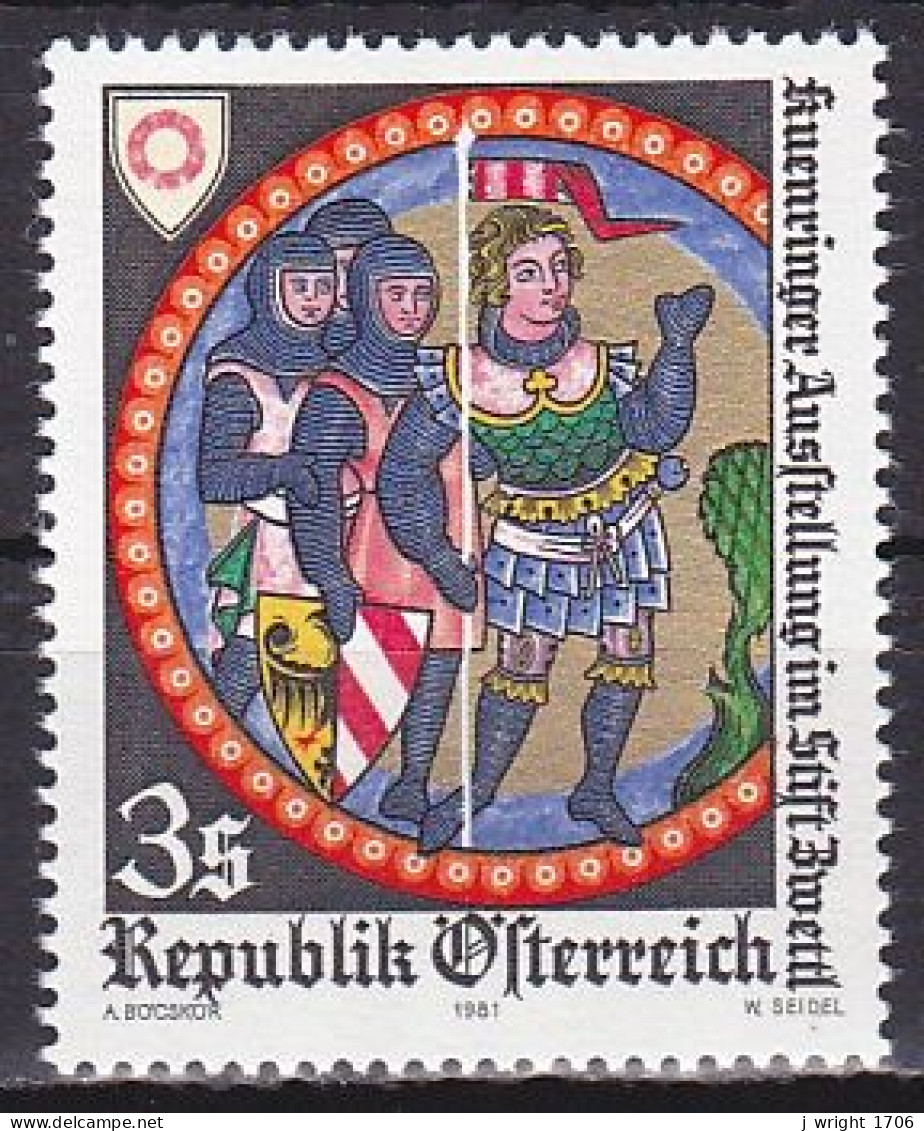 Austria, 1981, Kuenringer Exhib, 3s, MNH - Unused Stamps