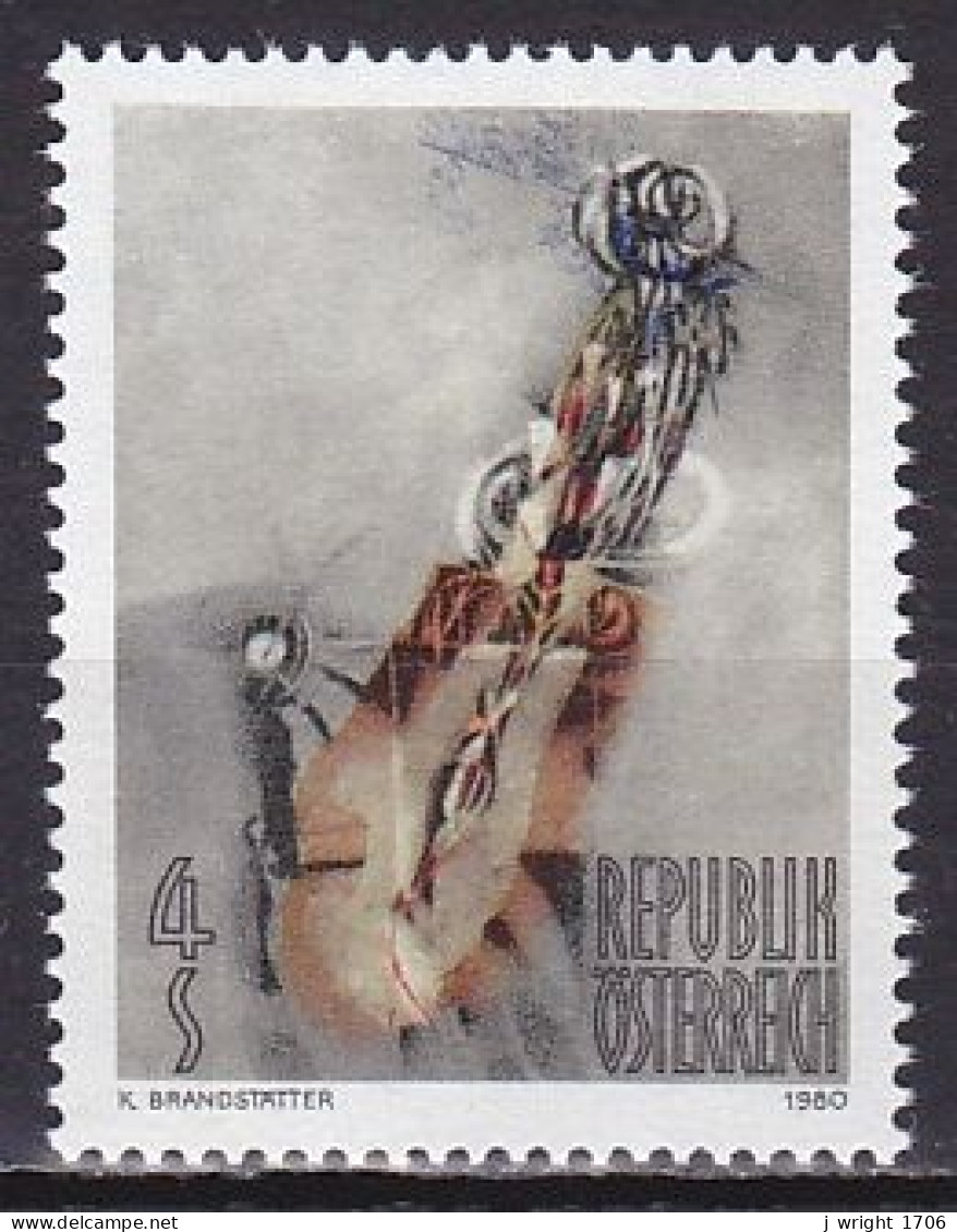 Austria, 1980, Modern Art Moon Figure, 4s, MNH - Unused Stamps