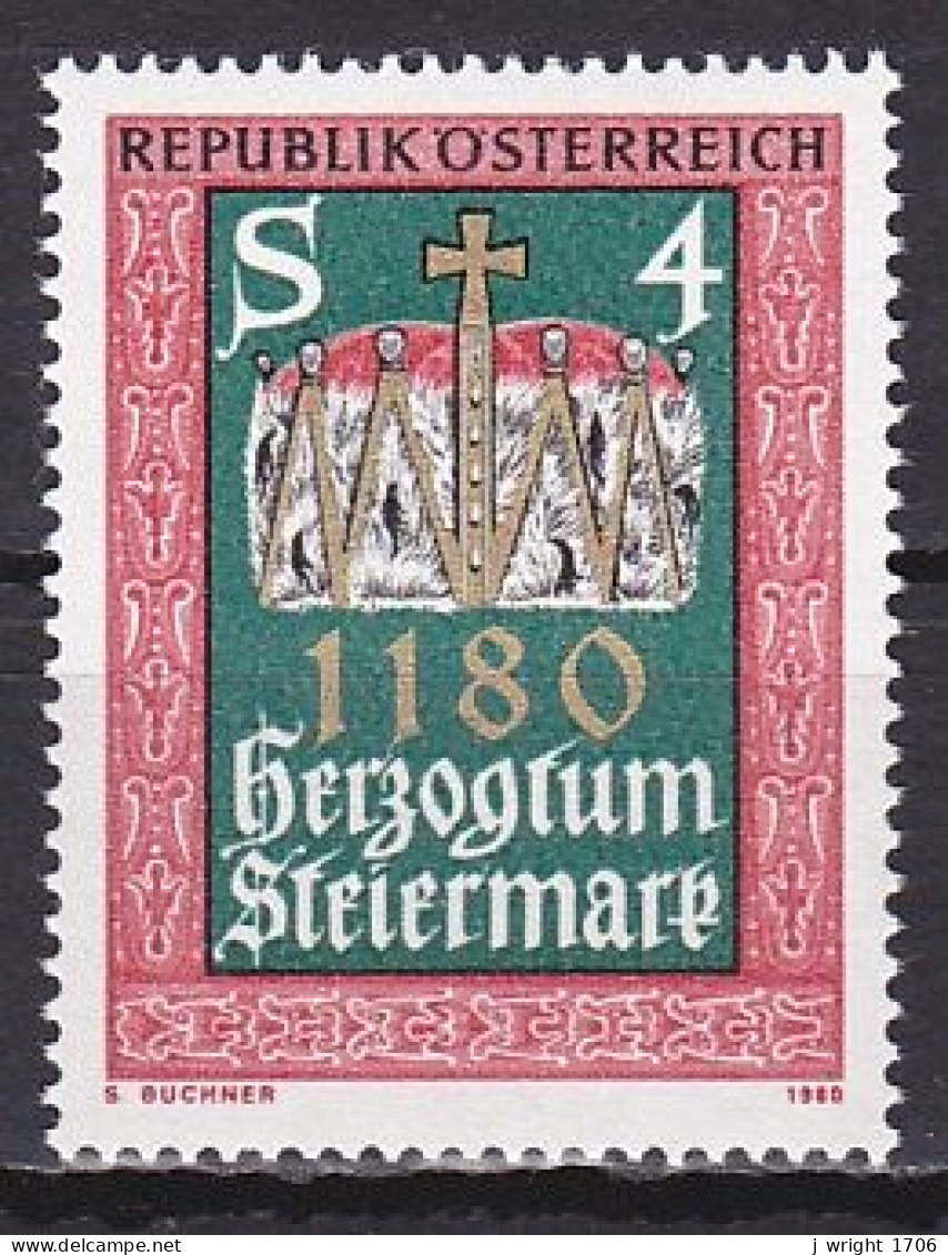 Austria, 1980, Duchy Of Styria 800th Anniv, 4s, MNH - Ongebruikt