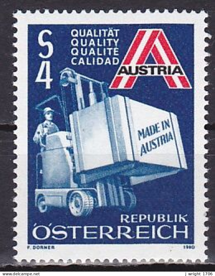 Austria, 1980, Austrian Exports, 4s, MNH - Neufs