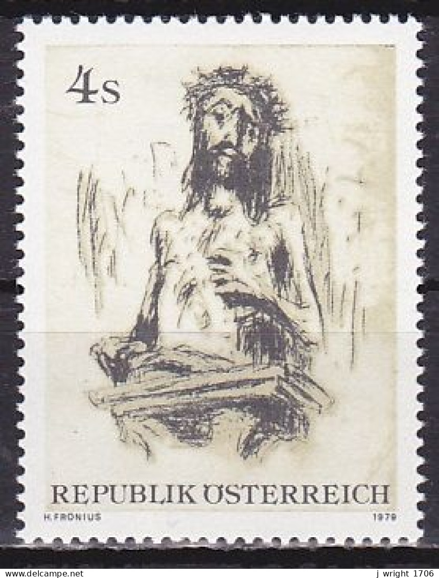 Austria, 1979, Modern Art/Compassionate Christ, 4s, MNH - Ongebruikt