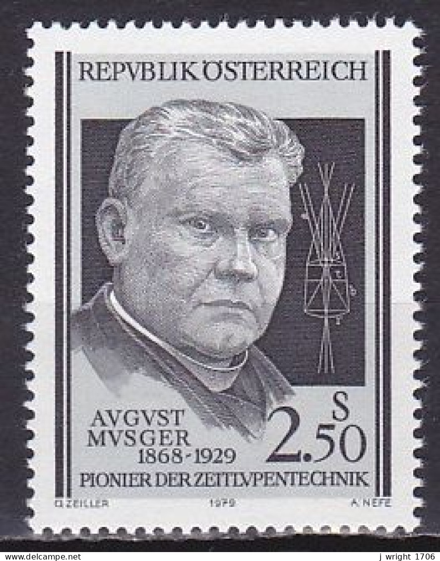 Austria, 1979, August Musger, 2.50c, MNH - Unused Stamps