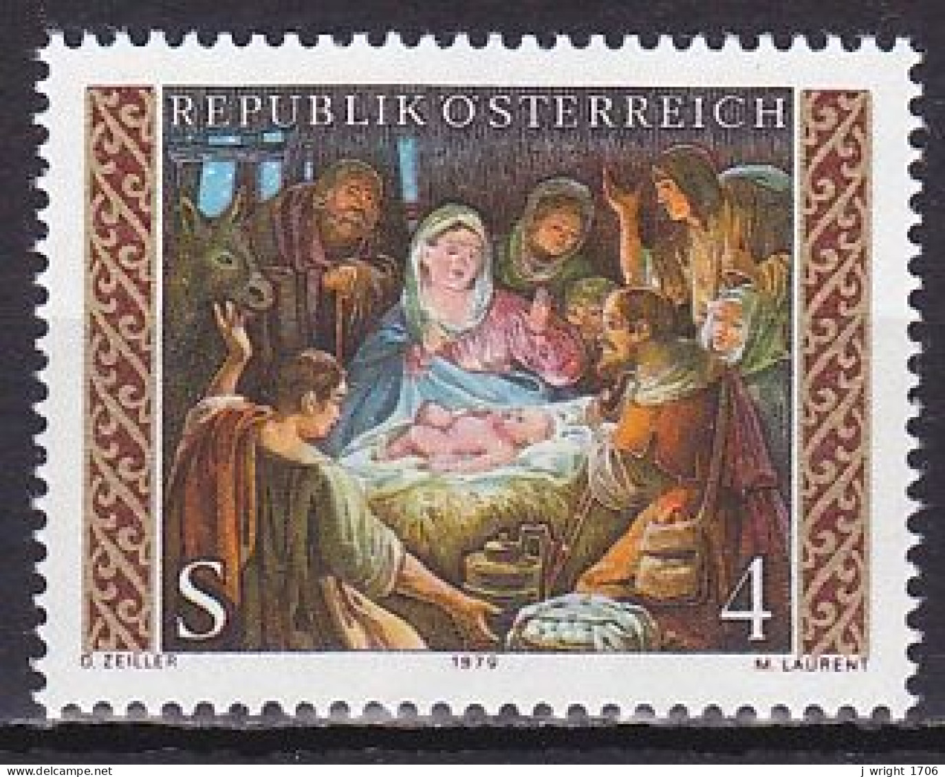 Austria, 1979, Christmas, 4s, MNH - Nuevos