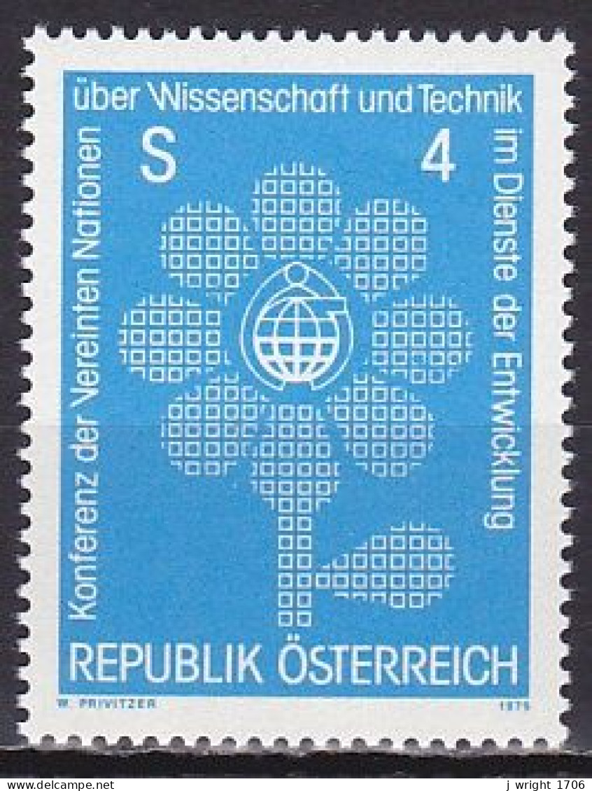 Austria, 1979, UN Conf. For Science & Technology, 4s, MNH - Ungebraucht