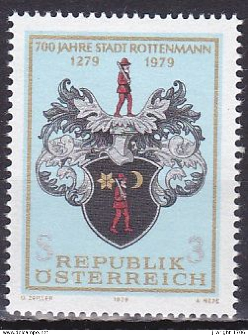 Austria, 1979, Rottenmann 700th Anniv, 3s, MNH - Unused Stamps