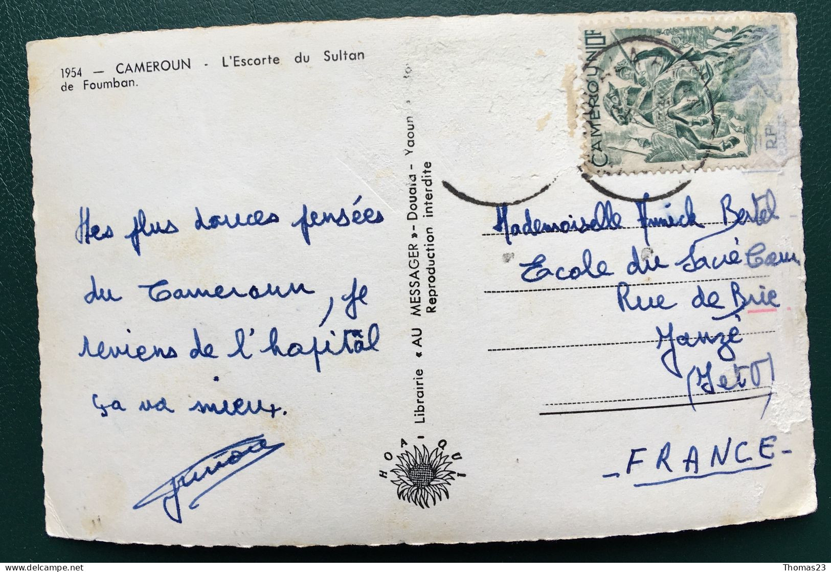 L'escorte Du Sultan De Foumban, Lib "Au Messager", N° 1954 - Cameroun