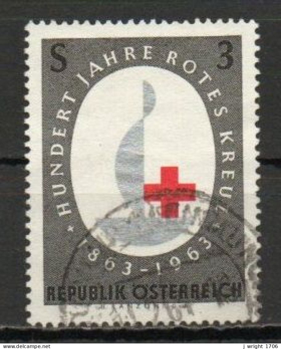 Austria, 1963, Red Cross Centenary, 3s, USED - Used Stamps