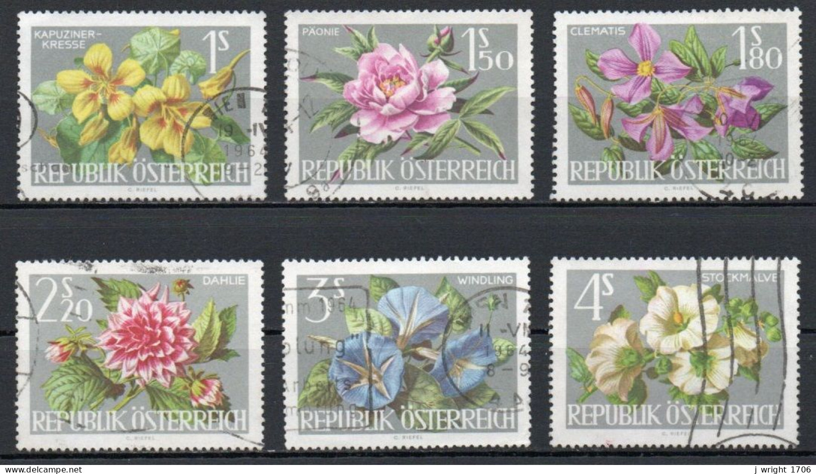 Austria, 1964, International Garden Show, Set, USED - Usati