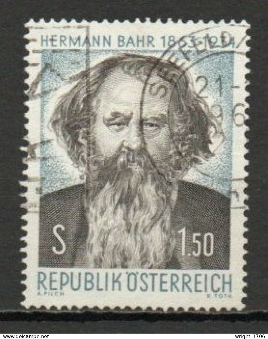 Austria, 1963, Hermann Bahr, 1.50s, USED - Used Stamps