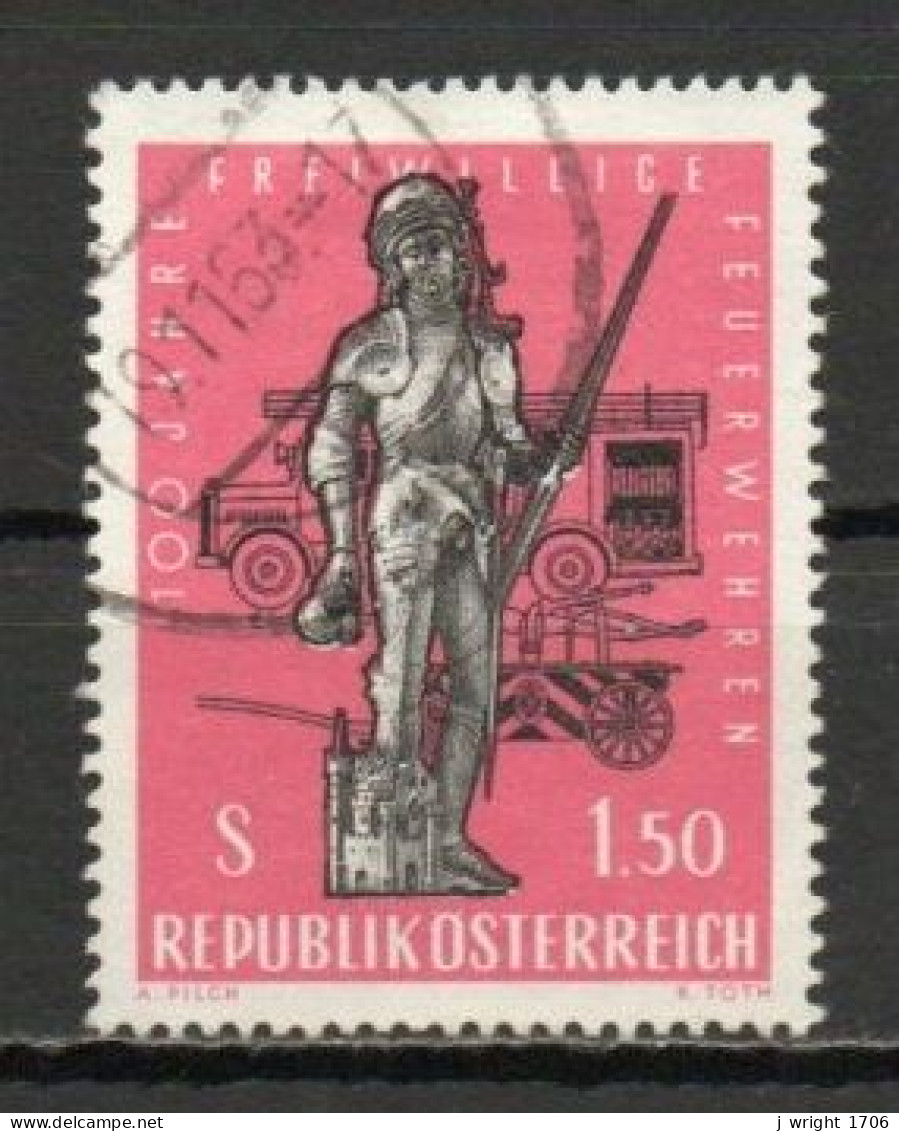 Austria, 1963, Volunteer Fire Brigades Centenary, 1.50s, USED - Gebruikt