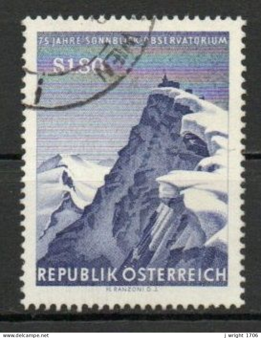 Austria, 1961, Sonnblick Meteorological Observatory 75th Anniv, 1.80s, USED - Usados