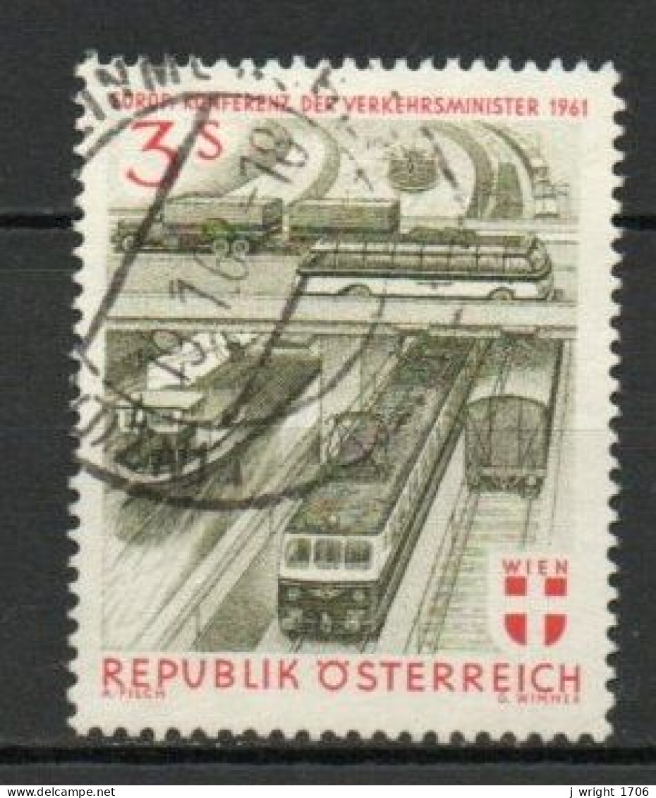 Austria, 1961, European Conf. Of Transport Ministers, 3s, USED - Usados